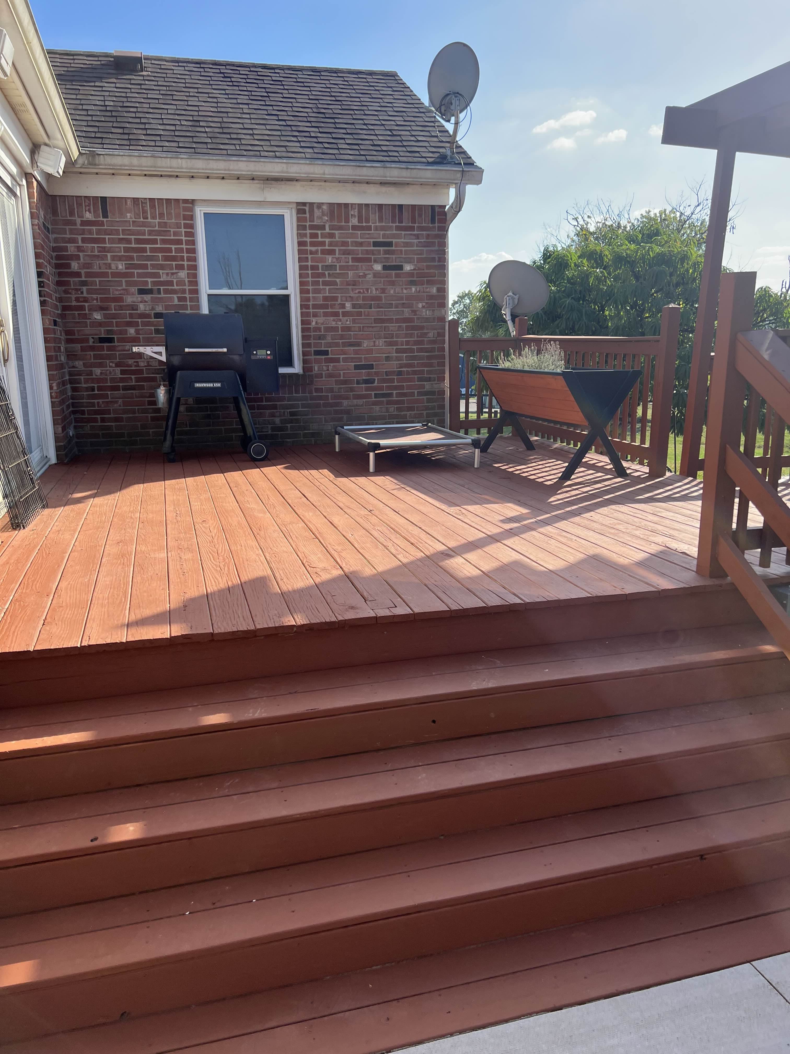 Deck Staining - After