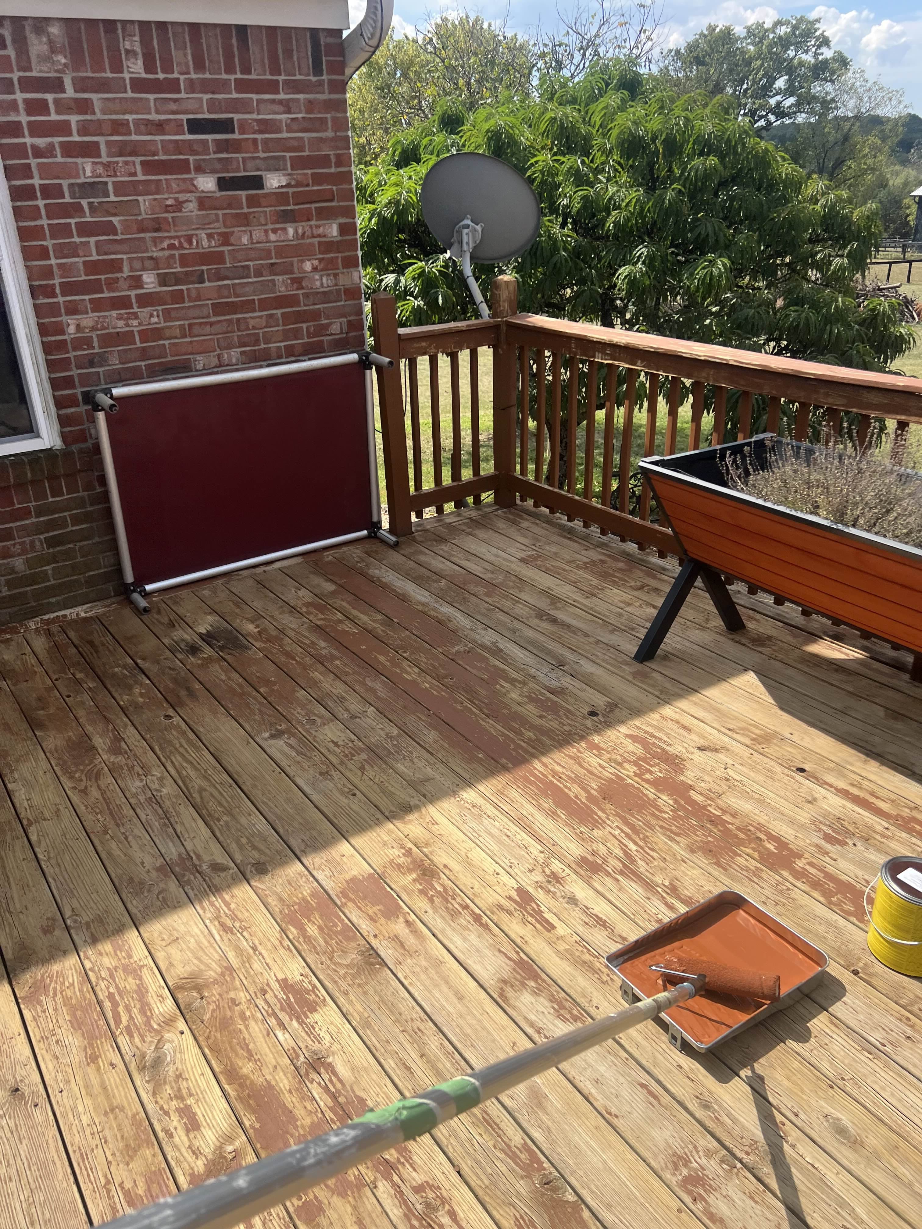 Deck Staining - Before
