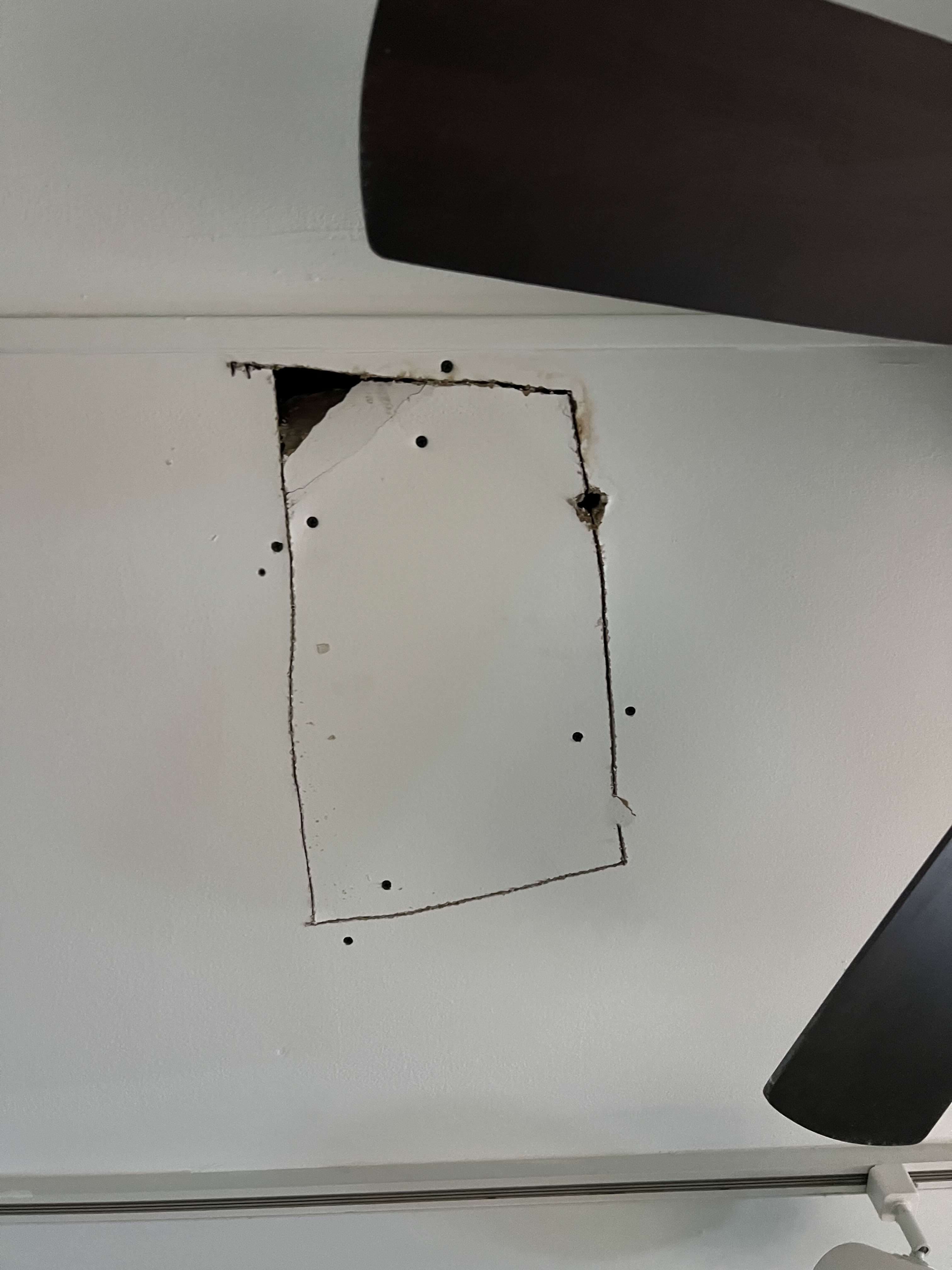 Drywall Repair - Before